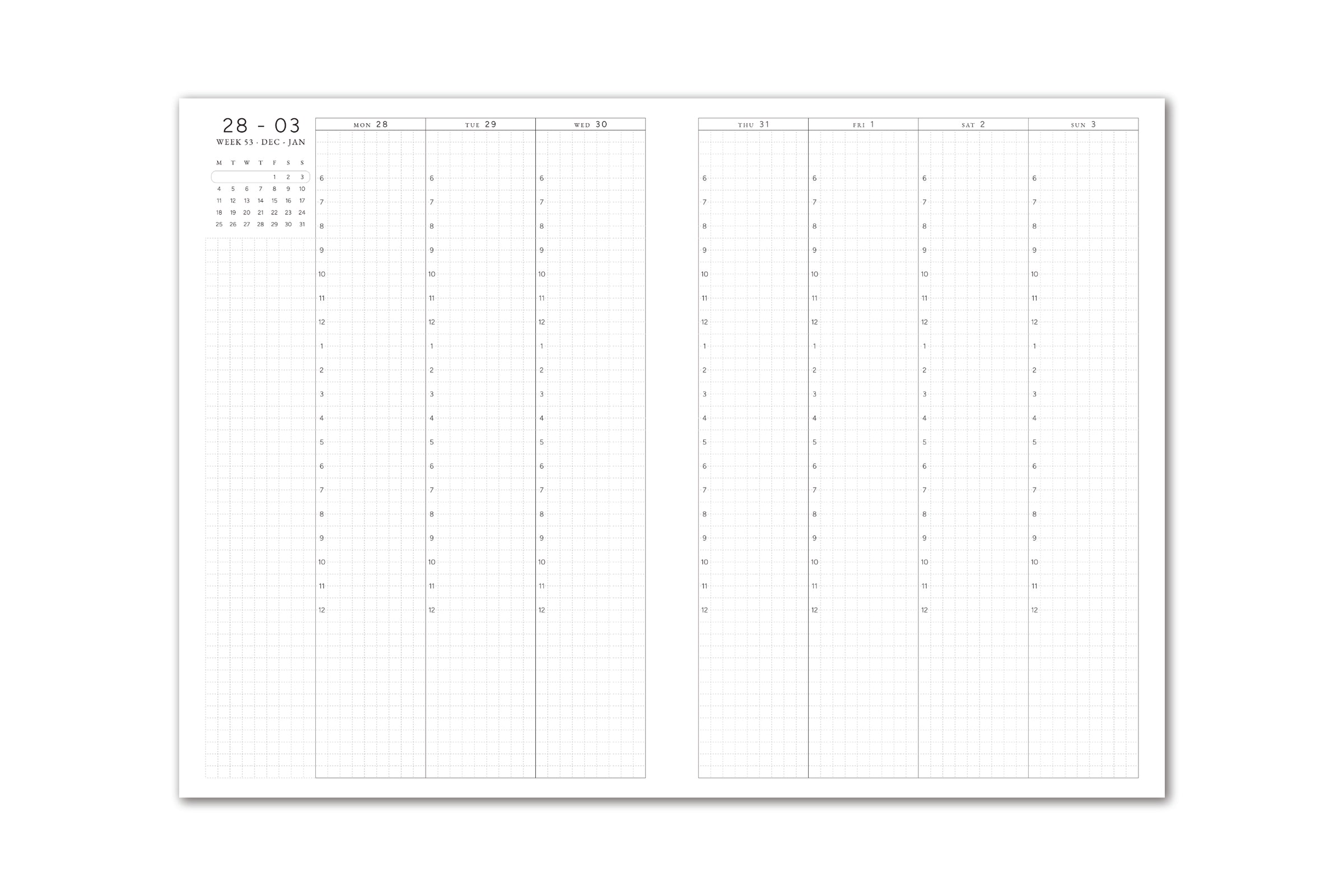 Faded Chronicle 2027 Chronicle Planner - A5 Vertical Weekly