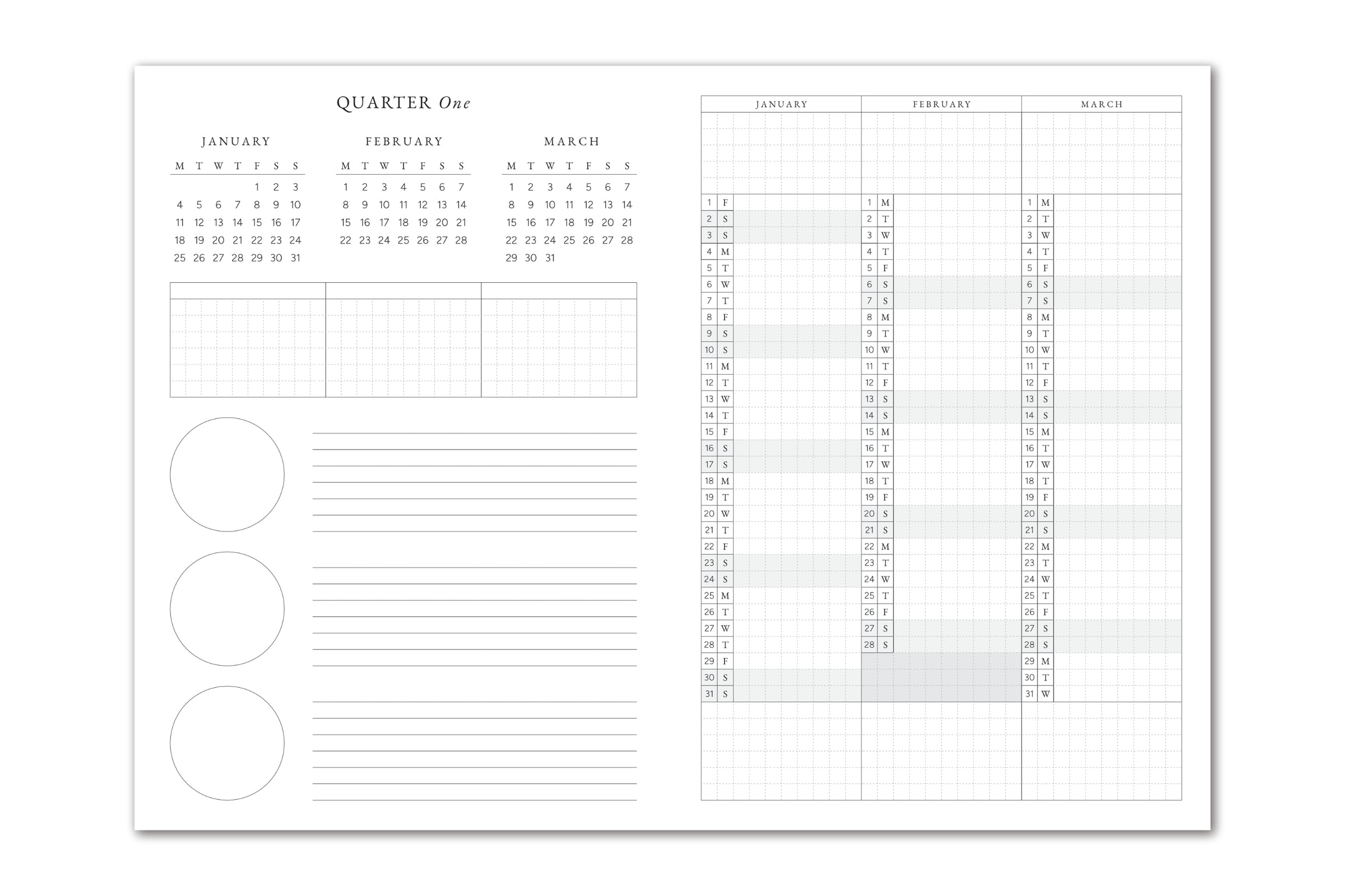 Faded Chronicle 2027 Chronicle Planner - B6 Compact Quarterly