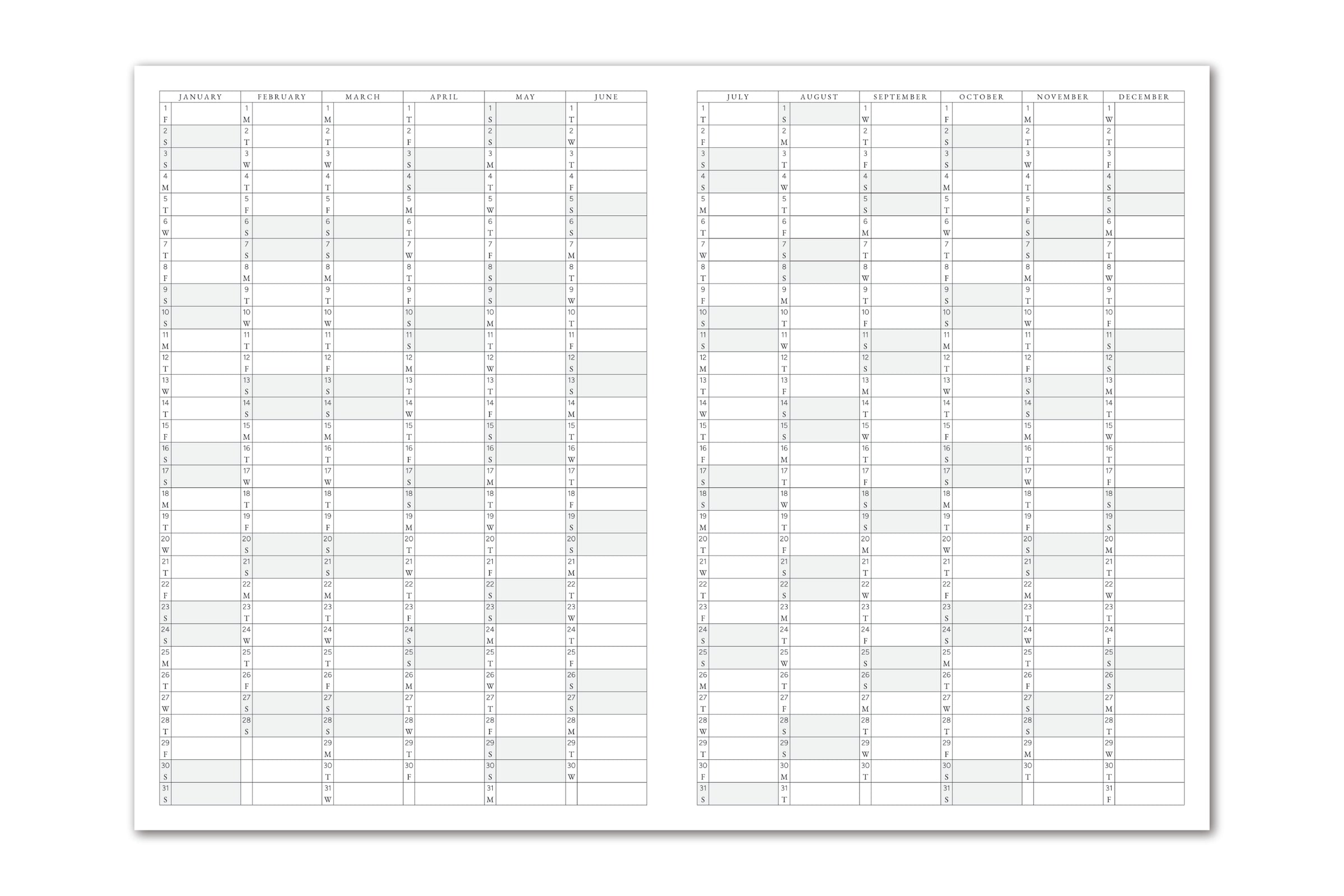 Faded Chronicle 2027 Chronicle Planner - B6 Compact