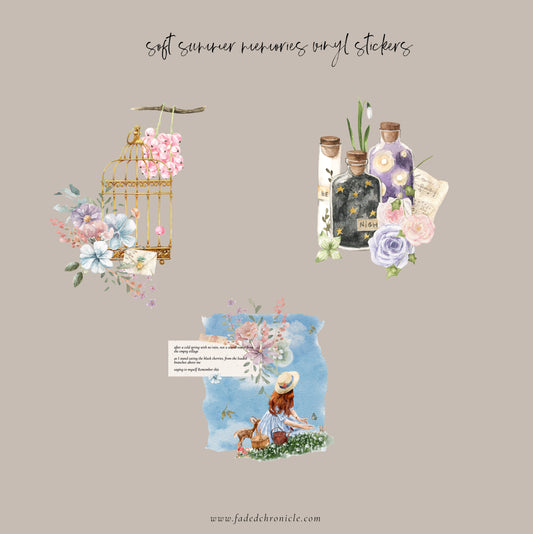 Soft Summer Memories - Vinyl Die Cut