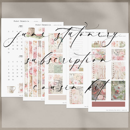 2025 June Stationery Kit Extra - Planner Sticker Kit