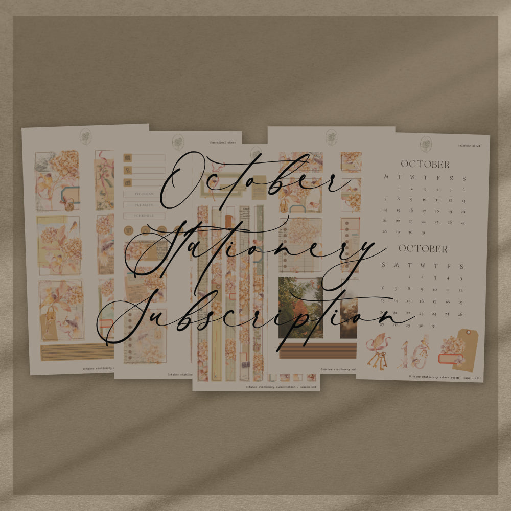 October Stationery Kit Extra - Planner Sticker Kit