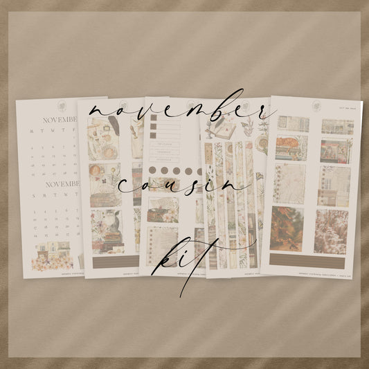 November Stationery Kit Extra - Planner Sticker Kit