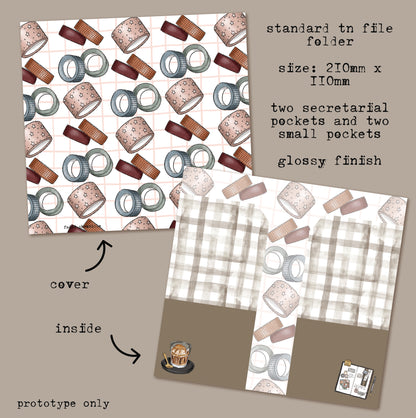 Washi Tape Love File Folder - Standard TN size