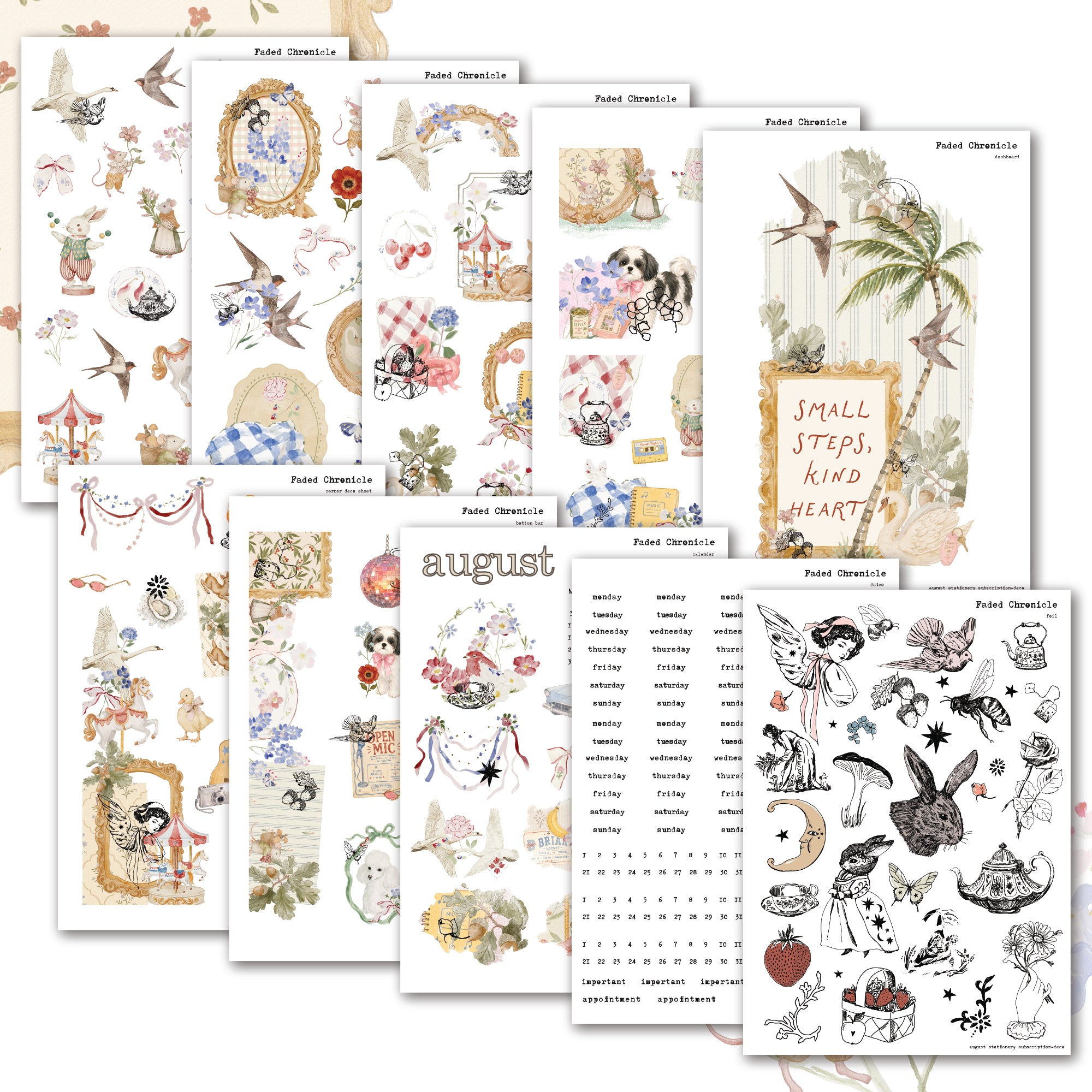 2026 August Stationery Kit Extra - Mini Kit
