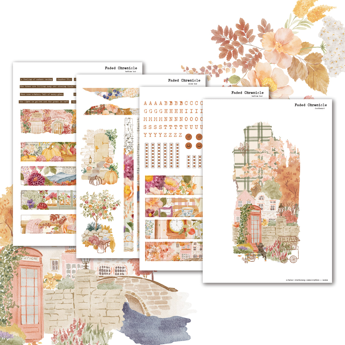 2026 October Stationery Kit Extra - Planner Stickers