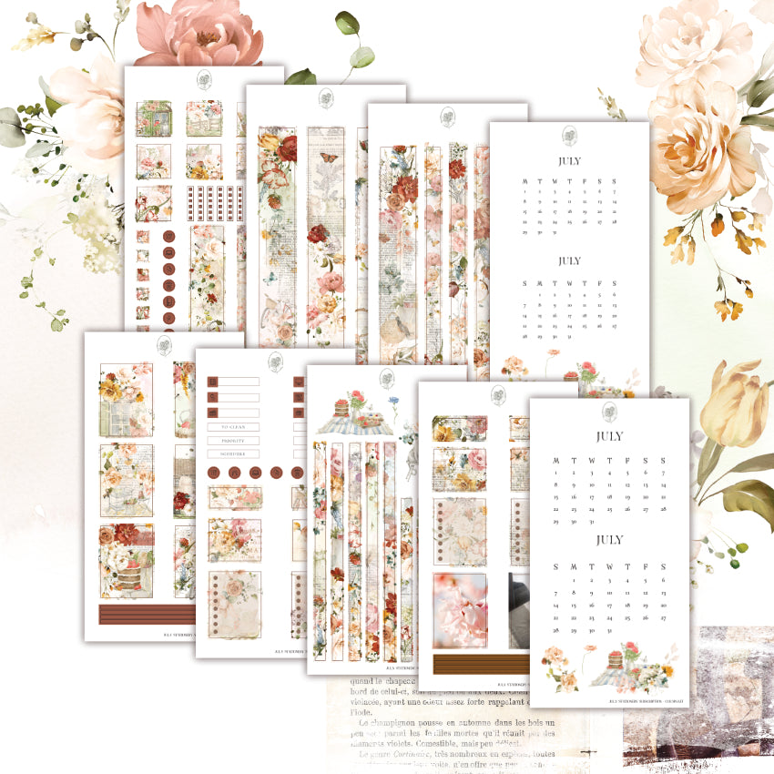 July Stationery Kit Extra - Planner Sticker Kit