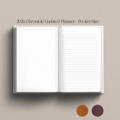 [Preorder] 2026 Chronicle Planner UNDATED - Pocket Size