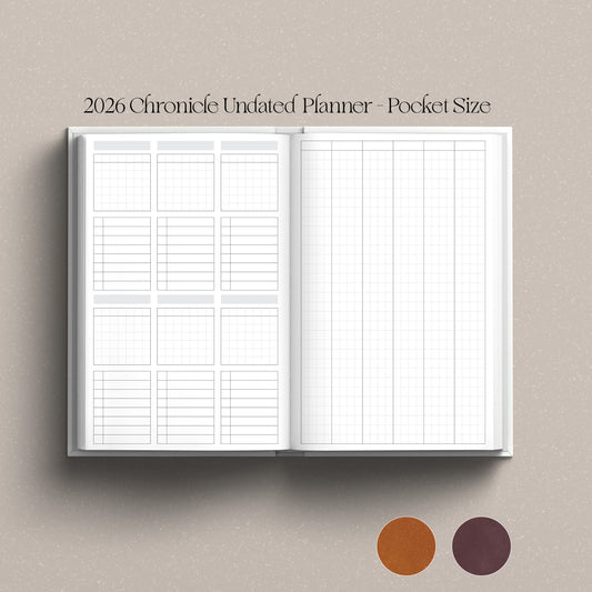 [Preorder] 2026 Chronicle Planner UNDATED - Pocket Size