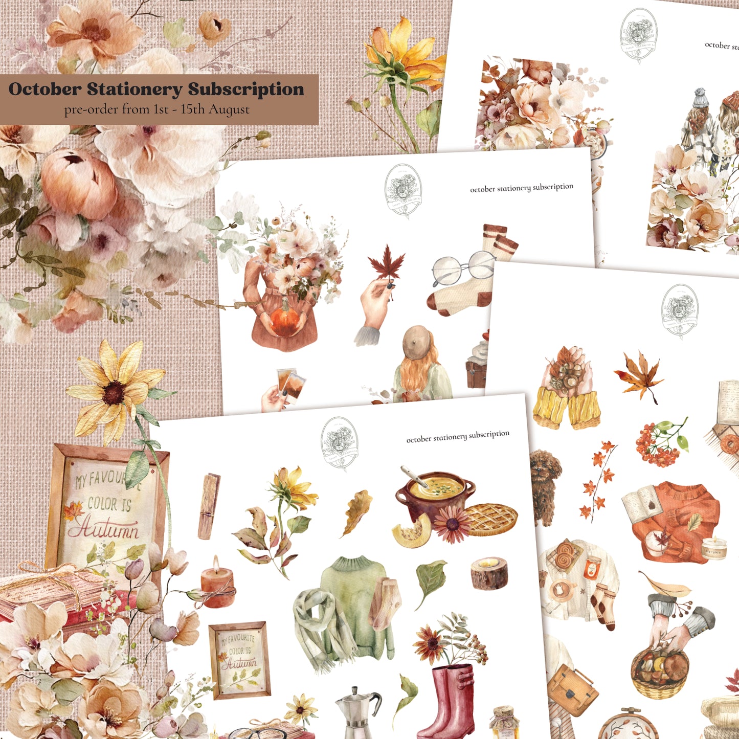 October Stationery Kit Extra - Full Kit (Both)