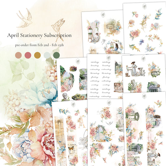 April Stationery Kit Extra - Full Kit