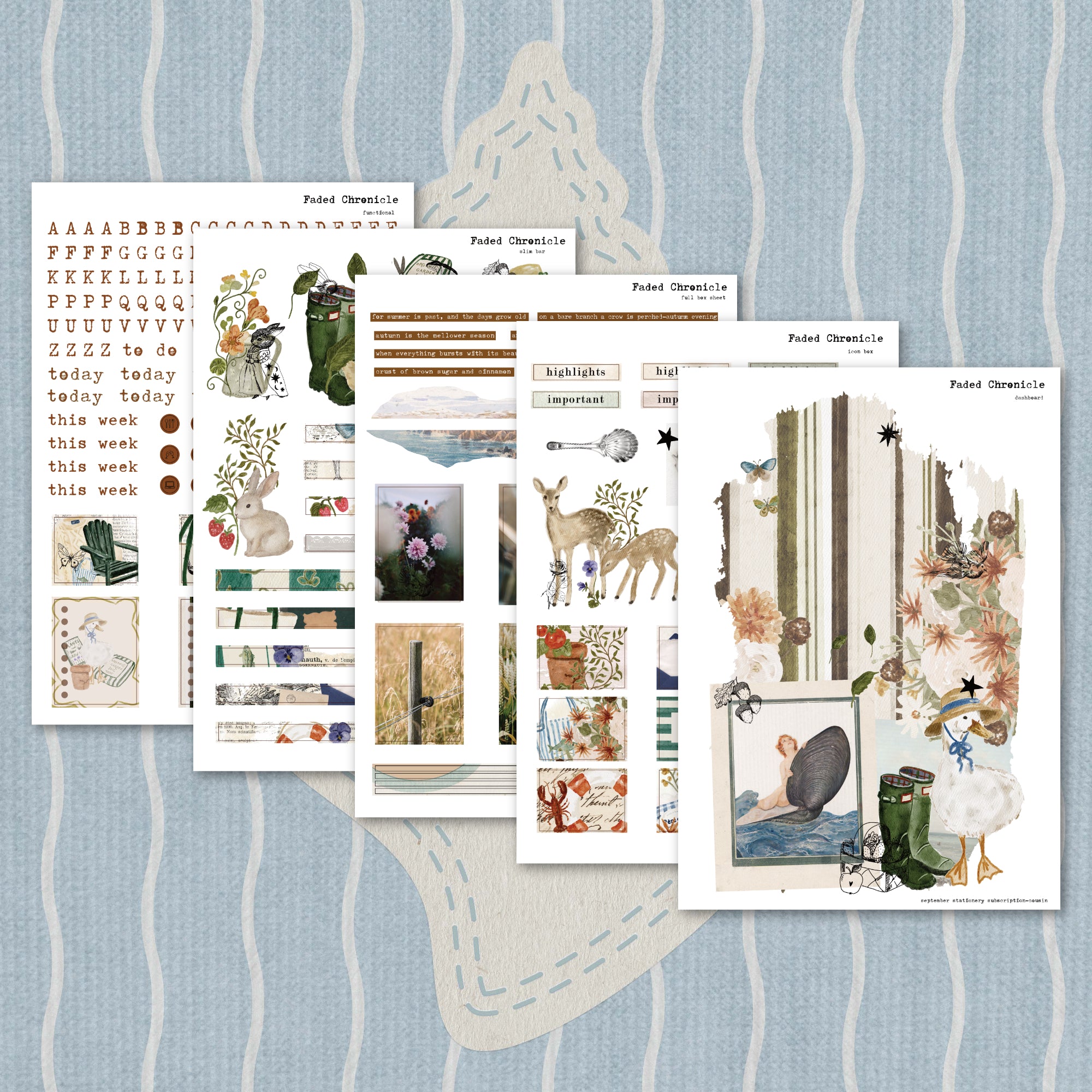 2026 September Stationery Kit Extra - Planner Stickers
