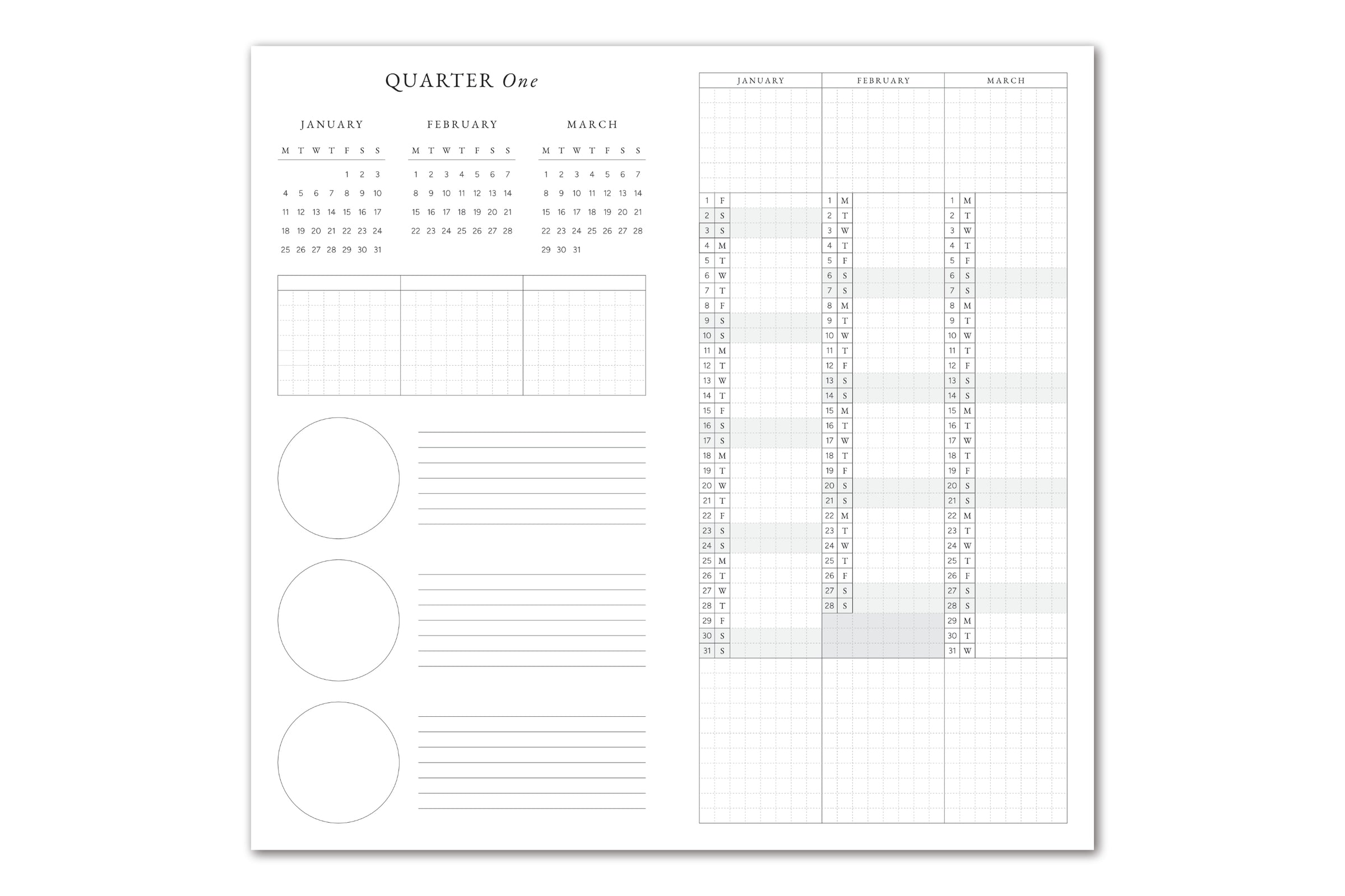Faded Chronicle 2027 Chronicle Planner - TN All In One Quaterly