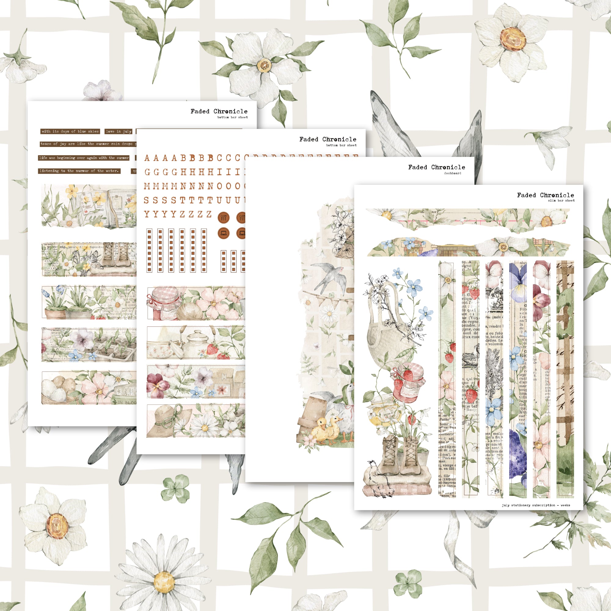 2026 July Stationery Kit Extra - Planner Stickers