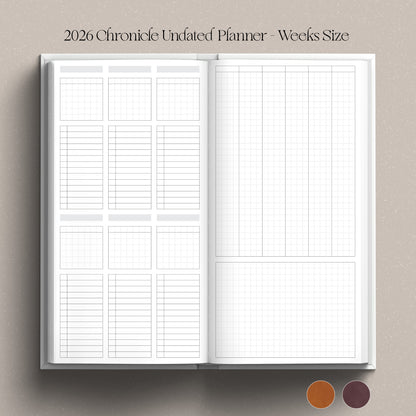 [Preorder] 2026 Chronicle Planner UNDATED - Hobonichi Weeks
