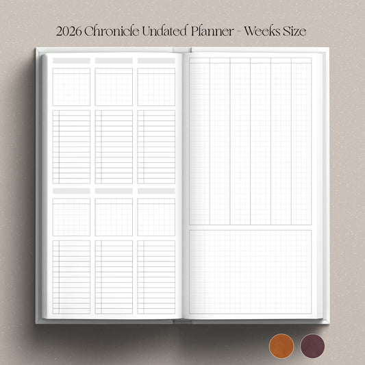 [Preorder] 2026 Chronicle Planner UNDATED - Hobonichi Weeks