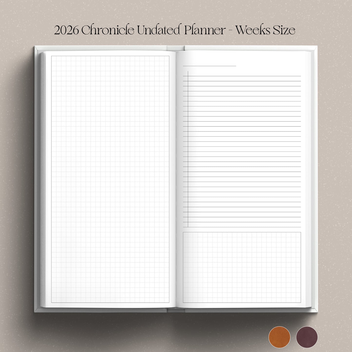 [Preorder] 2026 Chronicle Planner UNDATED - Hobonichi Weeks