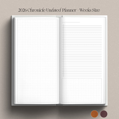 [Preorder] 2026 Chronicle Planner UNDATED - Hobonichi Weeks