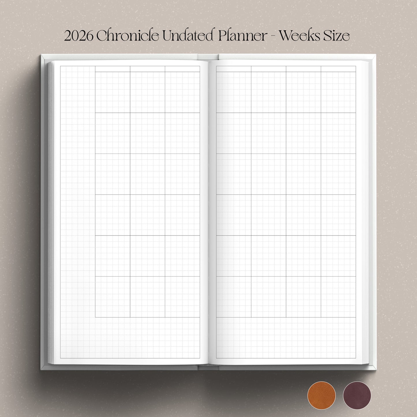 [Preorder] 2026 Chronicle Planner UNDATED - Hobonichi Weeks