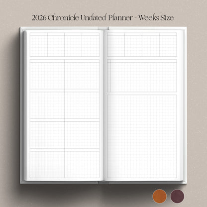 [Preorder] 2026 Chronicle Planner UNDATED - Hobonichi Weeks