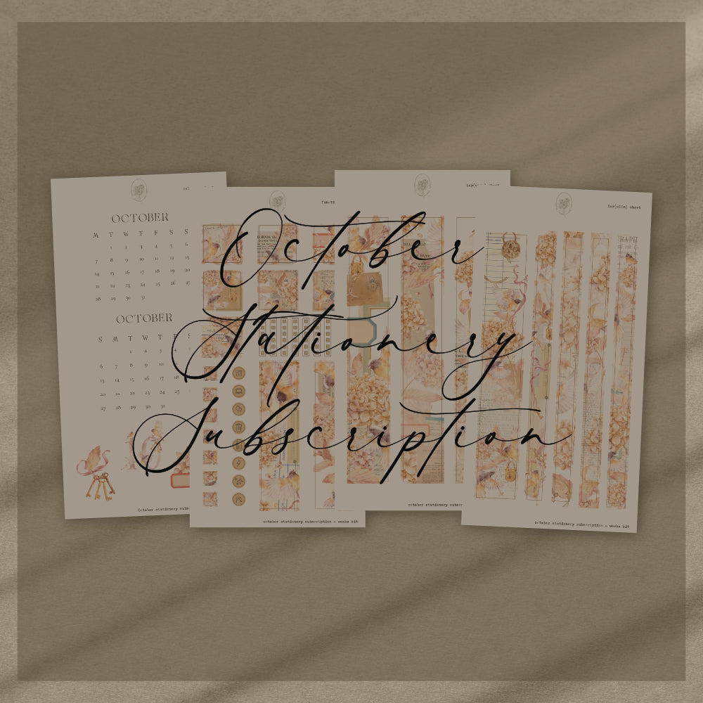 October Stationery Kit Extra - Hobonichi Weeks Kit