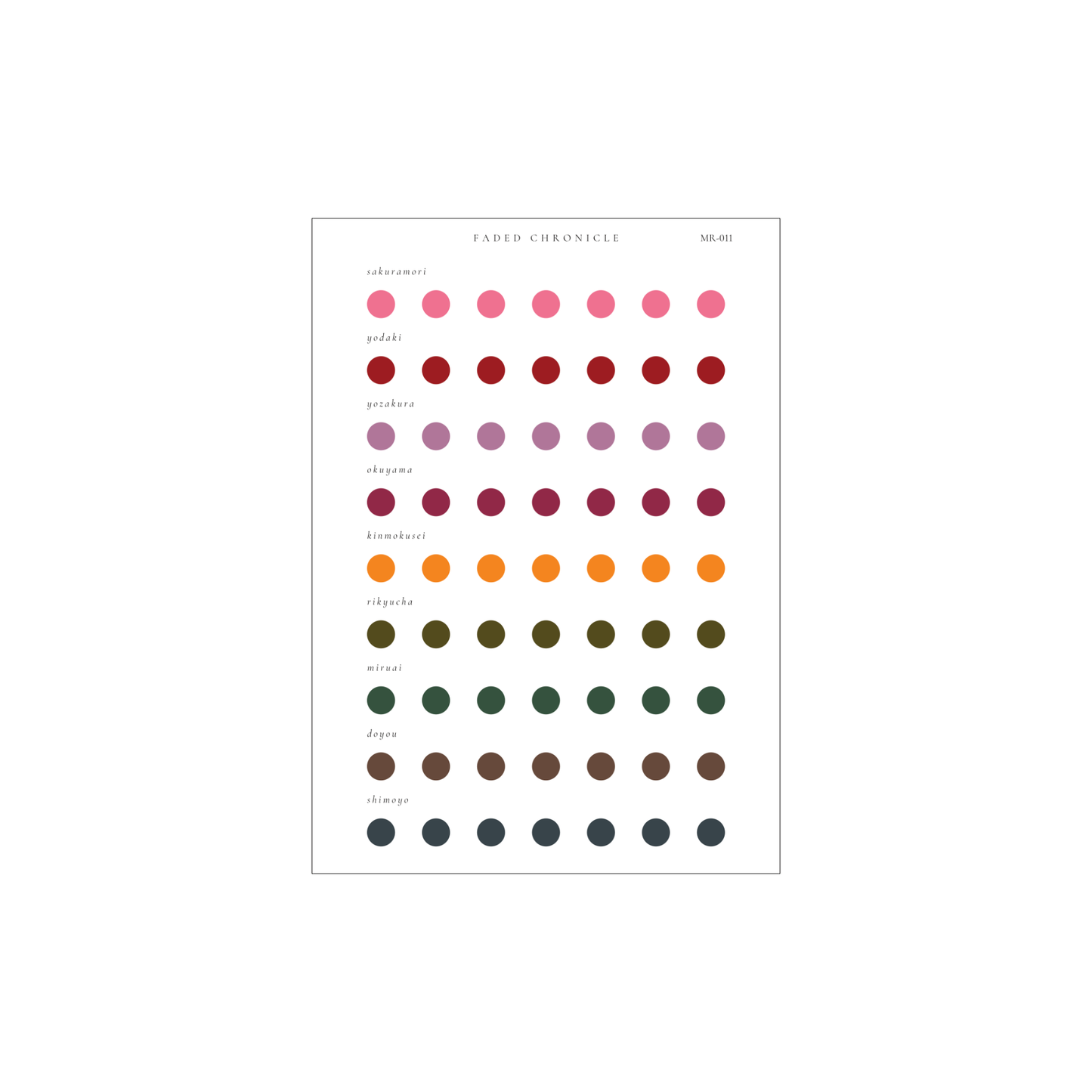 minimal dots - Sailor Shikiori Seasons