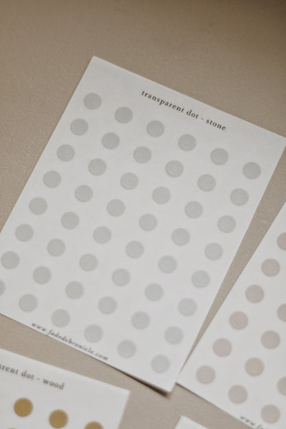 Transparent dot - retro velvet