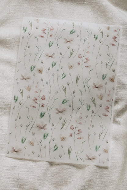 Mixed flower digital pattern paper