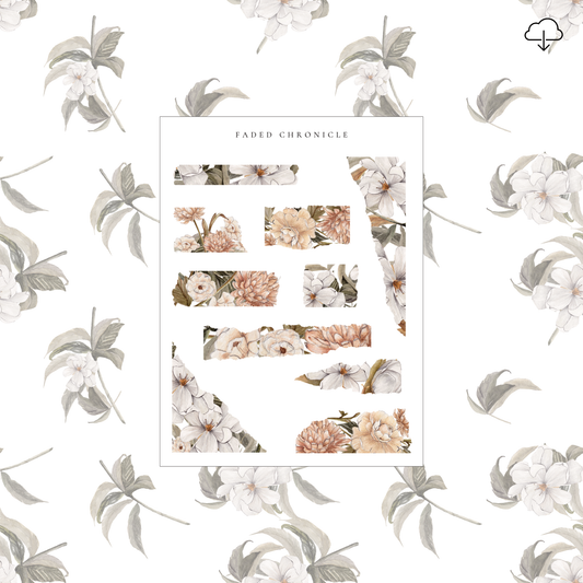 [Digital] Vintage Magnolia - Torn Paper