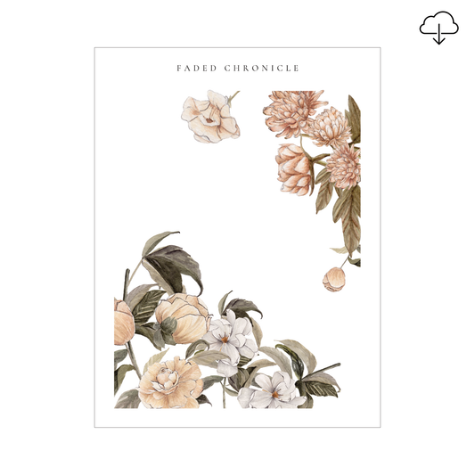 [Digital] Vintage Magnolia Corner Deco #2