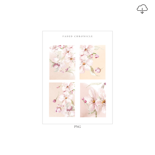 [Digital] Cherry Blossom Full Box Deco Sticker