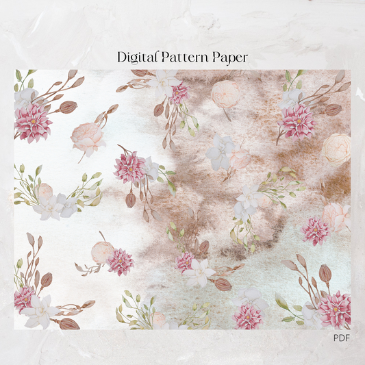 Digital Pattern Paper - Brown