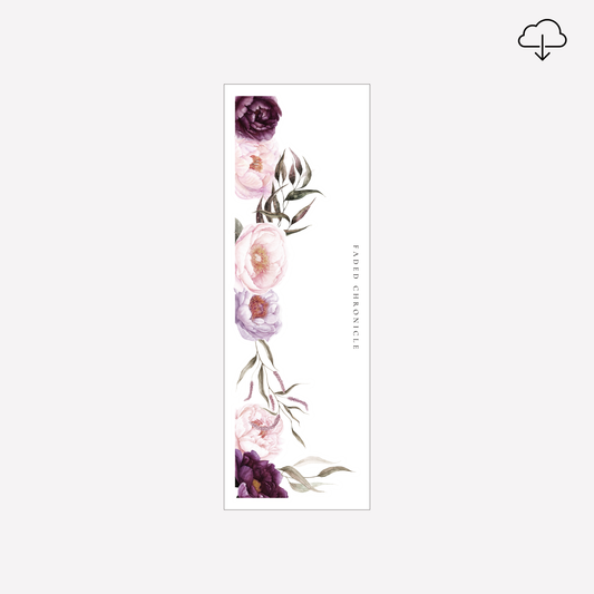 [Digital] The Spirit of Winter Bell - Purple Flower Side Bar