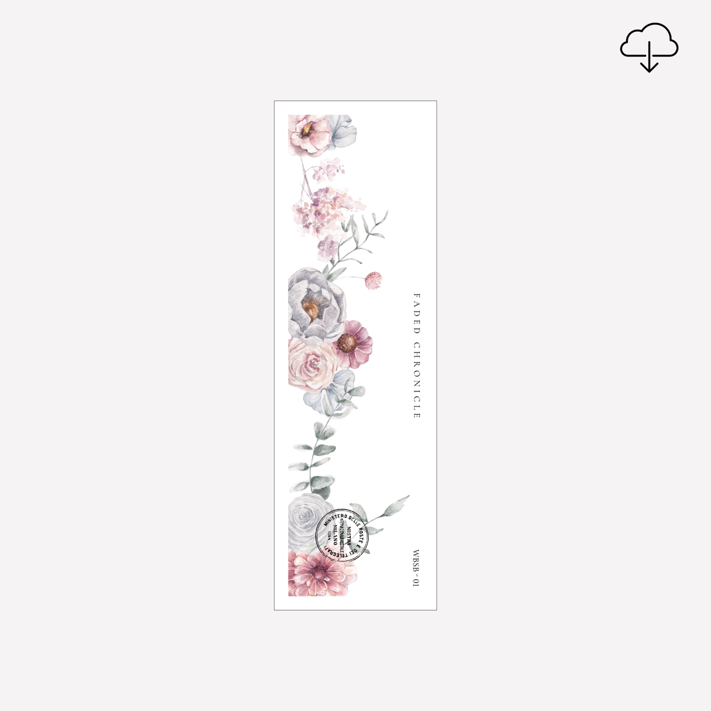 [Digital] The Spirit of Winter Bell - Light Pink Flower Side Bar