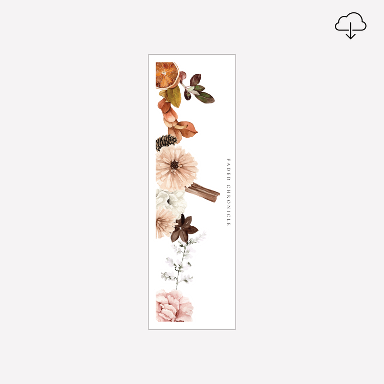 [Digital] The Spirit of Winter Bell - Beige Flower Side Bar