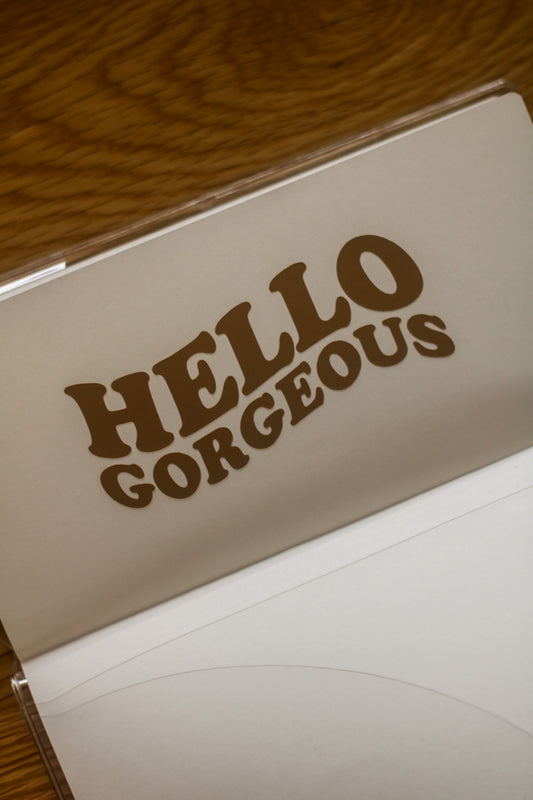 "Hello Gorgeous" Vinyl sticker