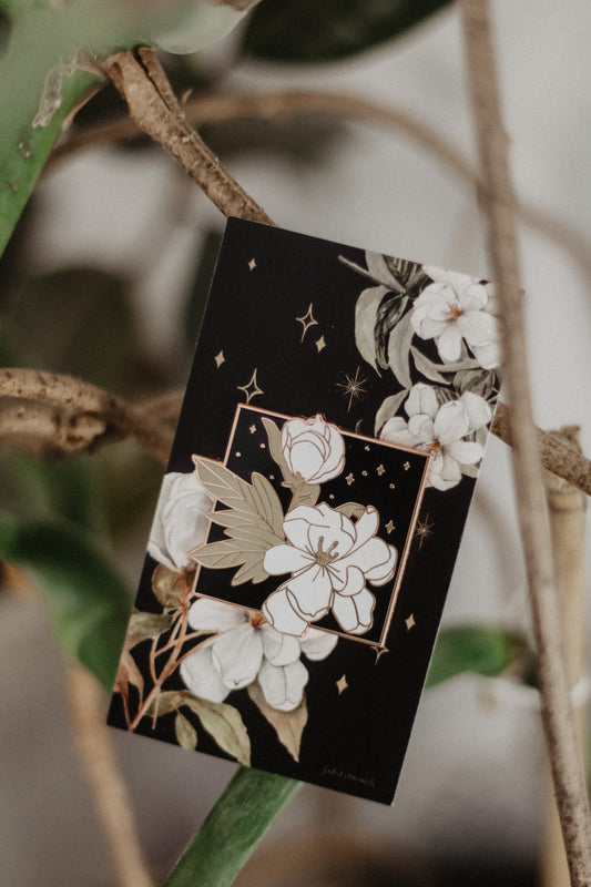 Sparkling Magnolia Magnetic Pin
