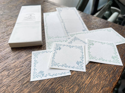OEDA letterpress label book (Limited Edition: Jade Green and Pale blue)