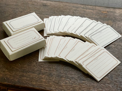 OEDA letterpress FRAME card box Bronze / Black (30 pieces)