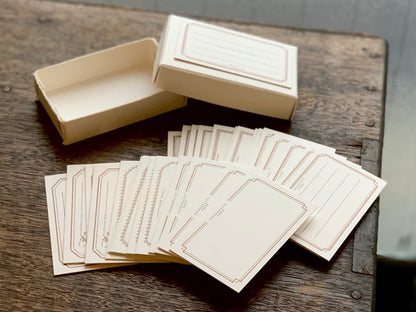 OEDA letterpress FRAME card box Bronze / Black (30 pieces)