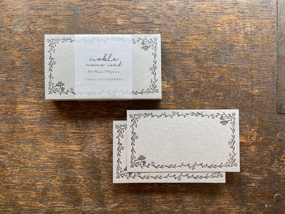 OEDA letterpress noble memo cards