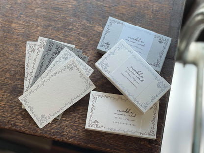 OEDA letterpress noble memo cards