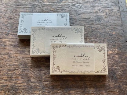 OEDA letterpress noble memo cards
